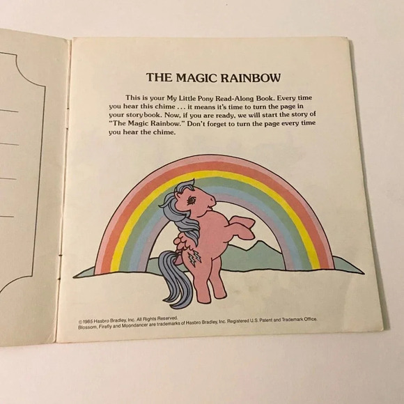 Vintage 1985 My Little Pony The Magic Rainbow Read Along Book Only No Record - Picture 6 of 15